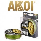 *Леска плетёная AKKOI Mask Plexus 125m (green) d 0,14mm